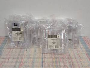 10 Packs of Plastic Champagne Flutes & Goblets