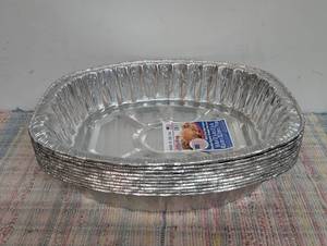 10 Jiffy-Foil Giant Oval Rack Roaster Pan, 16 in x 13.11 in x 3.11 in