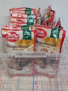 13 Bags of Betty Crocker Limited Edition Gingerbread Cookie mix