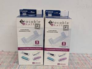 Four Boxes Stacable Shelf Floating Shelf