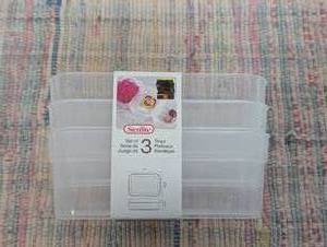 3 Sets of Sterilite Trays.