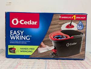O-Cedar EasyWring Spin Mop and Bucket System Portable, Non-Abrasive, Reusable, Extendable Handle