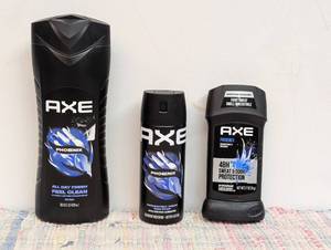 Axe Body Care Set of 3, Scent Phoenix (Crushed Mint and Rosemary)
