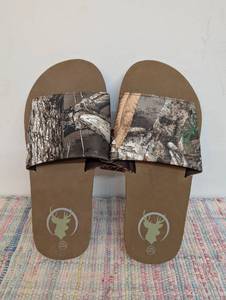 Realtree Mens Slide Sandal, LXL (11-12), Camouflage