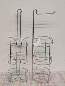 Pair of Tissue Reserves (toilet paper roll holders)
