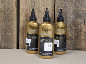 Bigen Semi-Permanent Hair color Jet Black 3 Ounce  (set of 3)
