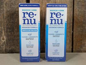 Renu Contact Lens Solution,  Multipurpose Lens Cleaner for Eye Contacts, 4 oz  (set of 2)