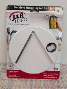 Under Cabinet Jar Lid & Bottle Opener - Opens Any Size Jar