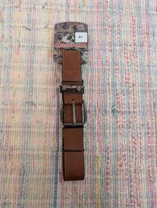 Mossy Oak Men Belt Size 32-34 Faux Leather Brown Camo