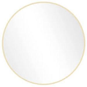 WallBeyond 24 Aluminum Round Mirror Gold