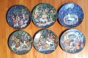 Vintage 1976 Haviland Limoges Collector Plate Series  Unicorn La Chasse a la Licorne