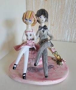 French Courting Couple Figurine