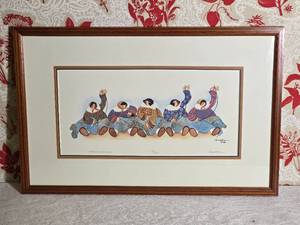 SIGNED Indigenous American Fine Art Print - Barbara Lavalee - Eskimo Stitchery