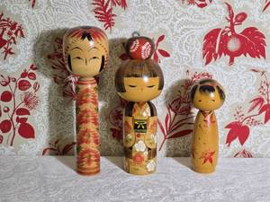 Japanese Kokeshi Doll Collection