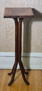 Tall Square Top Plant Stand or Pedestal Table