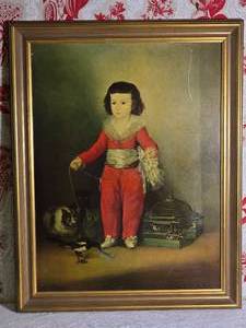 Antique Fine Art Print - Francisco Goya - Manuel Osorio Manrique de Zuniga