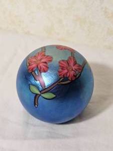 Orient & Flume Iridescent Glass Paperweight