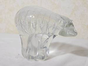 Arte Vargas Glass Bear Figure