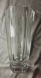 Orrefors Crystal Nils Landberg Female Nude Vase