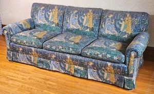 English Jacquard Tapestry Sofa