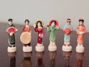Vietnamese Porcelain Miniature Figure Collection