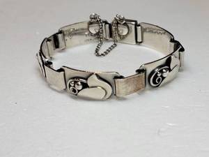 Vintage Laurence Foss Denmark Sterling Silver Bracelet