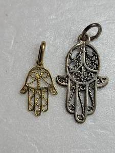 Hamsa Hand of Fatima Filigree Pendant Collection