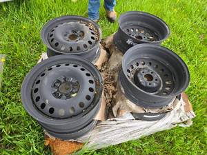 Set of 4 Steel Wheel Rims X44754 Multi-fit 16x6.5 5120 -  BMW, GM