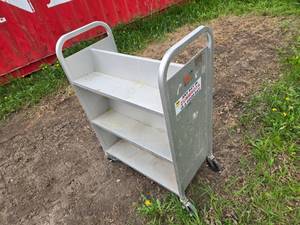 Aluminum Mobile Shelving Cart with Casters