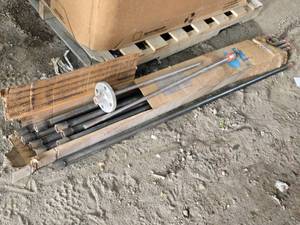 Flanged Steel Pipe Set with Fittings an Stainless Steel Rods for Maybe Antenna Applications