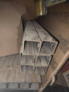 Lot of 6 Steel Square Tubing, 2x36