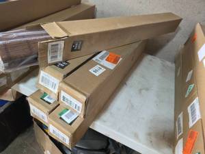 Lot of 5 Cordless Bamboo Roman Shades - Assorted Sizes (32 x 64, 29 x 64, 34 x 64) - Elk Color
