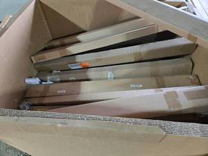 Huge Lot of Cordless Window Blinds - Various Sizes, Various Colors about 12-23 full Gaylord on a Pallet
