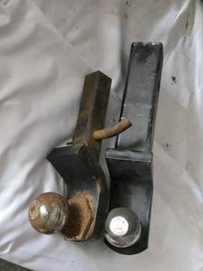 Trailer Hitches - 1 with a 2 ball and Standard Receiver, The other with Smaller Ball and Smaller Receiver