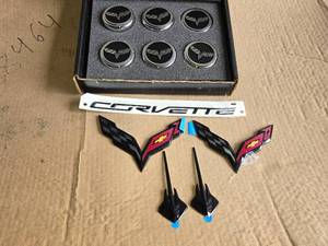 New Corvette Emblems and Cap Covers Set
