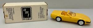 1995 AMT Ertl Promo Car Corvette Convertible Yellow (New Old Stock)