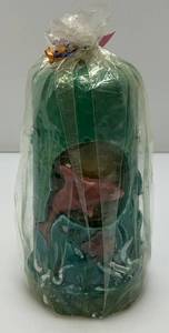Vintage Caracol, Cuba Candles Ornate Glowing Candle With Glowing Sun And Dolphin