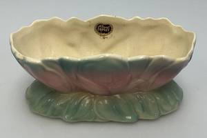 Vintage MCM Royal Copley Floral Pastel Planter 3 x 3 14 x 7