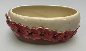 Vintage MCM Royal Copley Pink Dogwood Planter 3 12 x 8 14