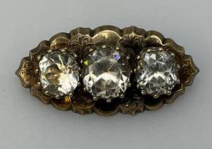 Antique Victorian Ornate Sterling Brooch 10.30 Grams Overall 34 x 1 34