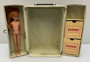 1963 SKIPPER Barbies little Sister Doll And 1964 Skipper Doll Case