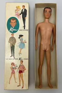 1960 KEN Barbies Boyfriend Doll Brunette With Original Box
