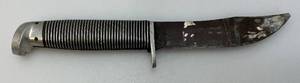Vintage Western F39 Black Beauty Hunting Knife 4 38 Blade Tip Broke See Photos
