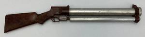 Vintage 1950s Newell Repeater Toy Shotgun Air Pump - Shoots Ping Pong Balls (Needs Work) Bakelite Stock