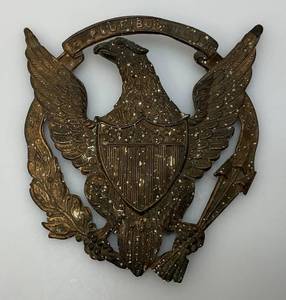 Early 1800s Shako Army Hat Plate 4 x 4 12