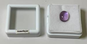 38 Oval Amethyst In Protective Case