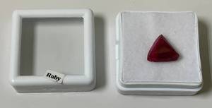 38 Triangle Ruby In Protective Case