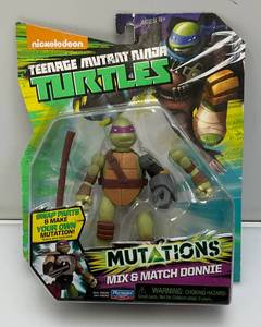 2015 Playmates TMNT Mutations Mix & Match Donnie Action Figure (New On Card)