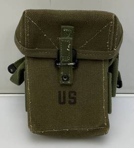 US Vietnam Era Double Magazine Pouch M1956 August 1960 Marked