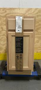 Hampton Bay Recessed Panel 15 in. W   24 in. D   34.5 in. H Assembled Base Kitchen Cabinet in Unfinished Msrp $105.00